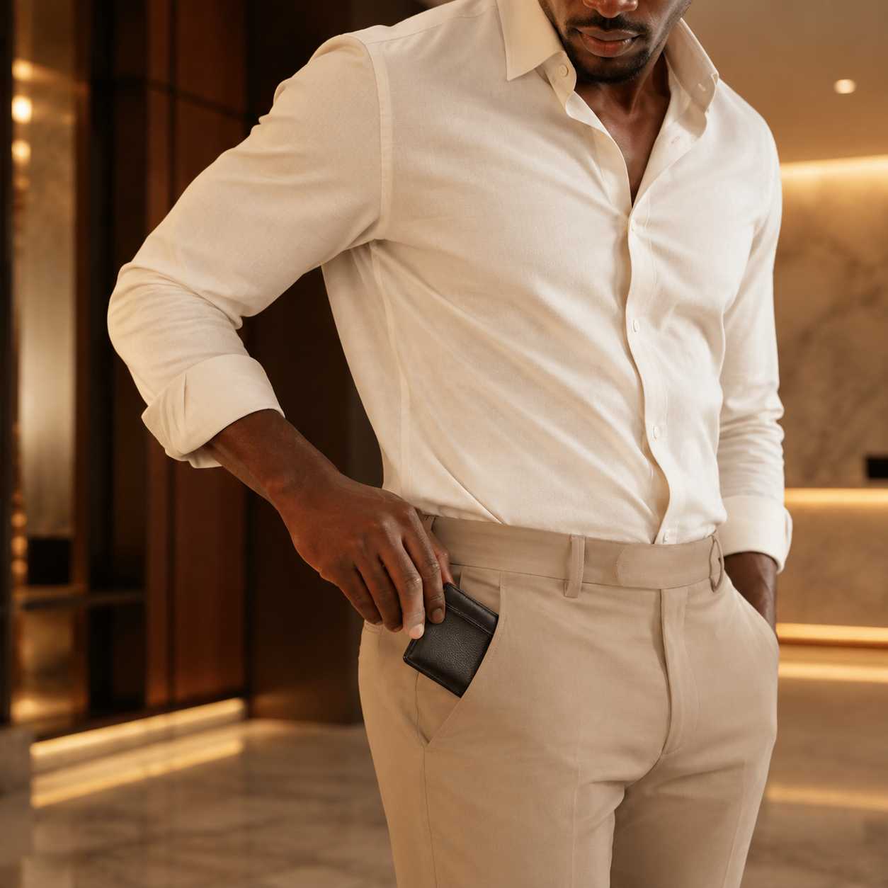 PORTEFEUILLE ANTI-RFID POUR LES HOMMES ELEGANTS