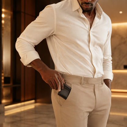 PORTEFEUILLE ANTI-RFID POUR LES HOMMES ELEGANTS