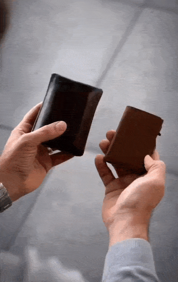 PORTEFEUILLE ANTI-RFID POUR LES HOMMES ELEGANTS